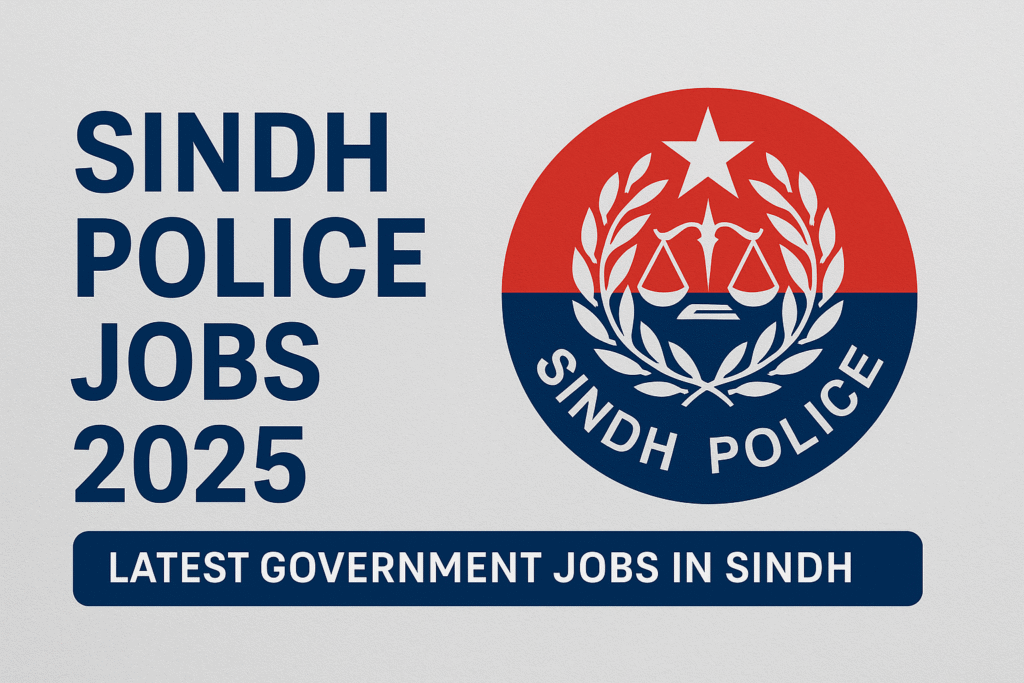 Sindh Police Jobs 2025 – Apply Online