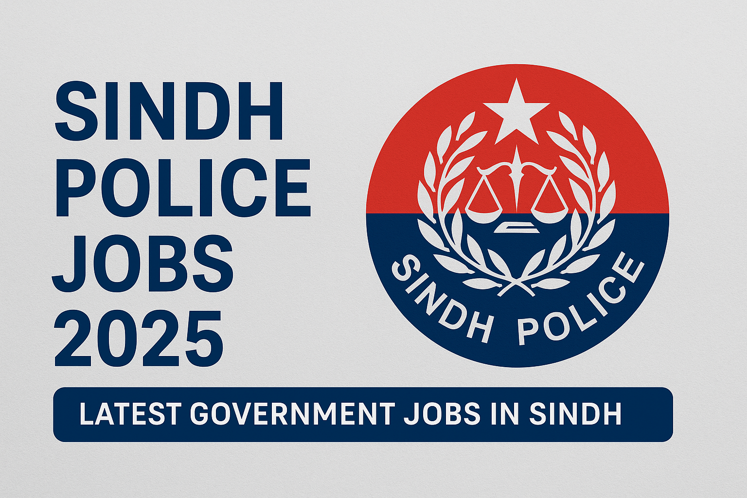 Sindh Police Jobs 2025 – Apply Online